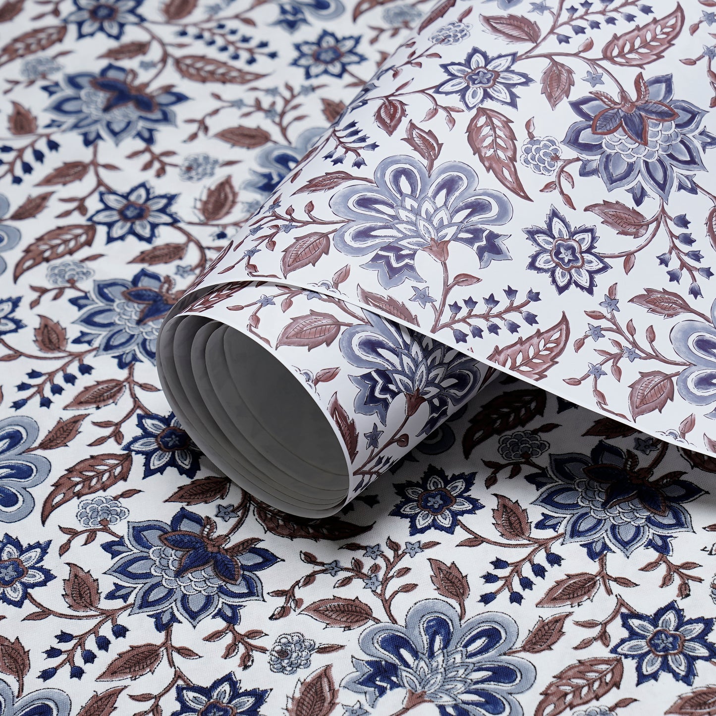 TRELLIS BLUE BROWN