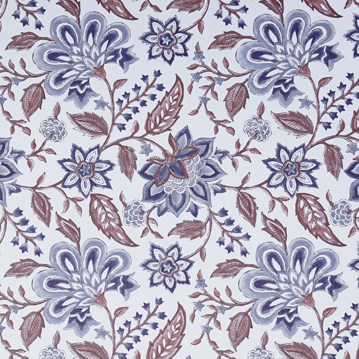 TRELLIS BLUE BROWN
