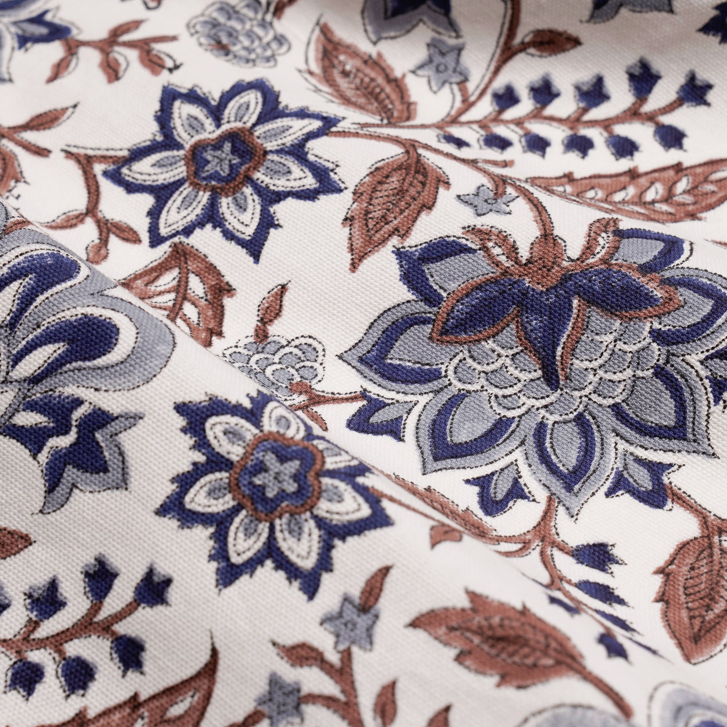 TRELLIS BLUE/BROWN