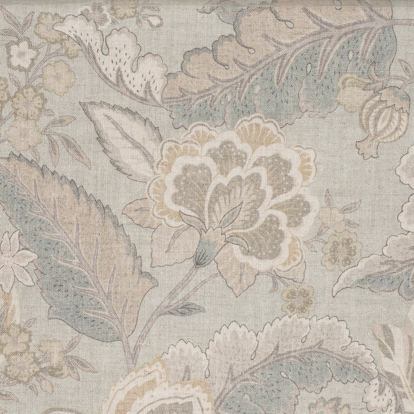 FLOWER PRINTED FABRIC - BLUE