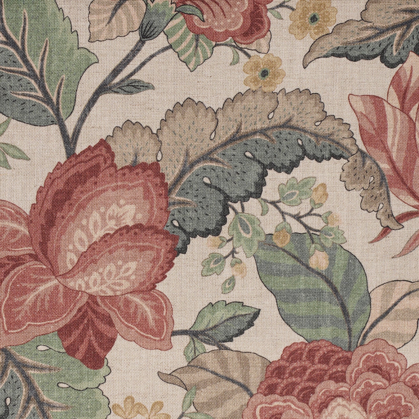 FLOWER PRINTED FABRIC - MULTICOLOR
