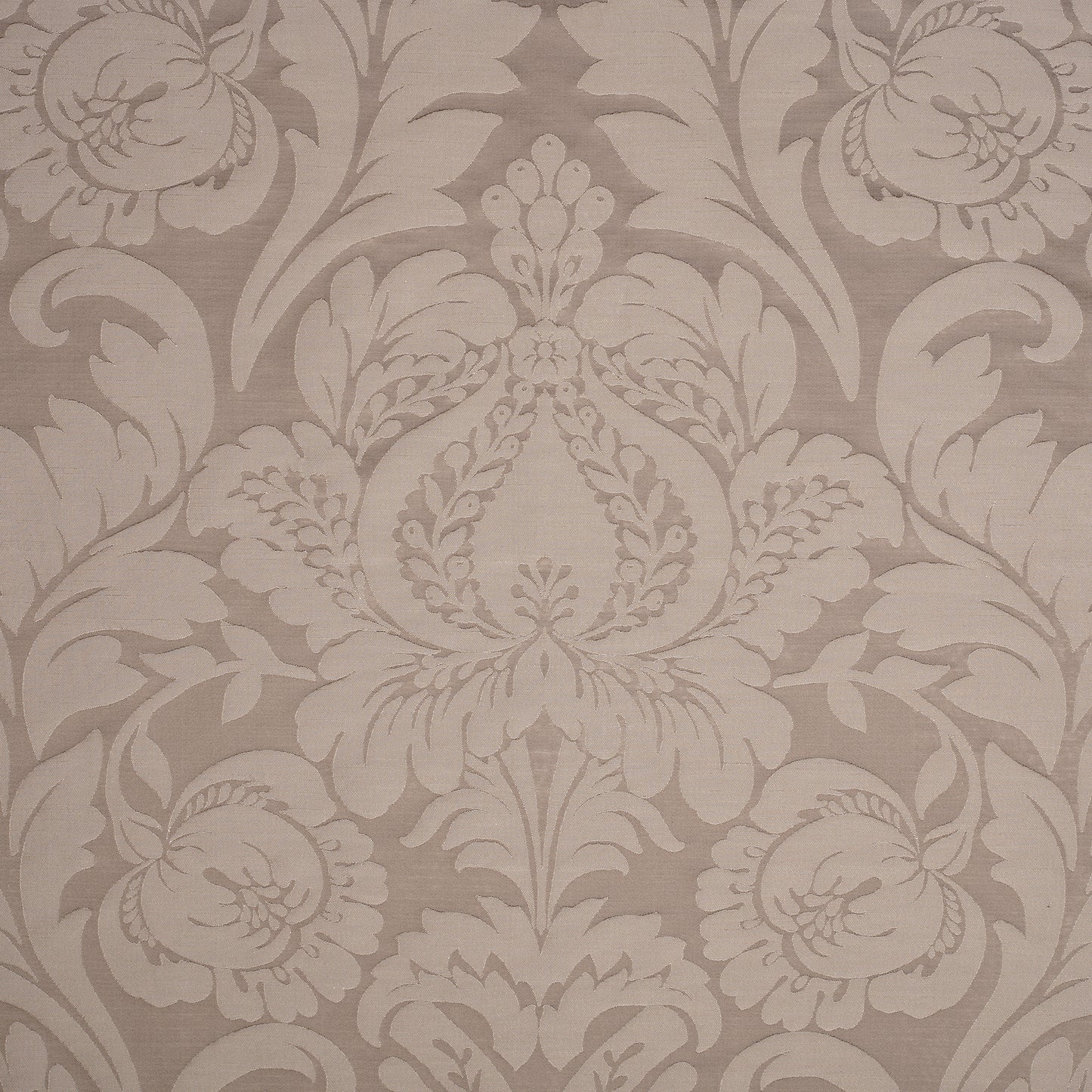 DAMASK SELF DESIGN FABRIC - MOUSE GREY