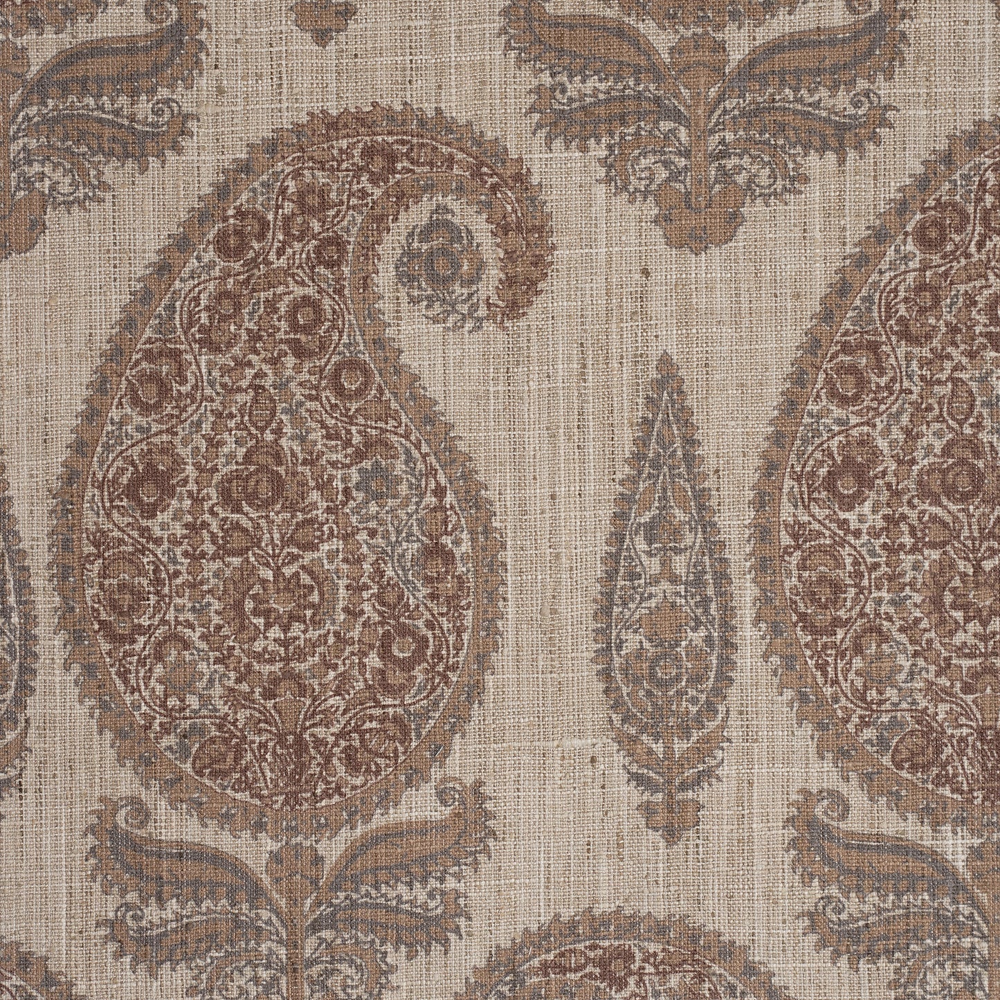PAISLEY DESIGN PRINTED FABRIC - MUSTARD