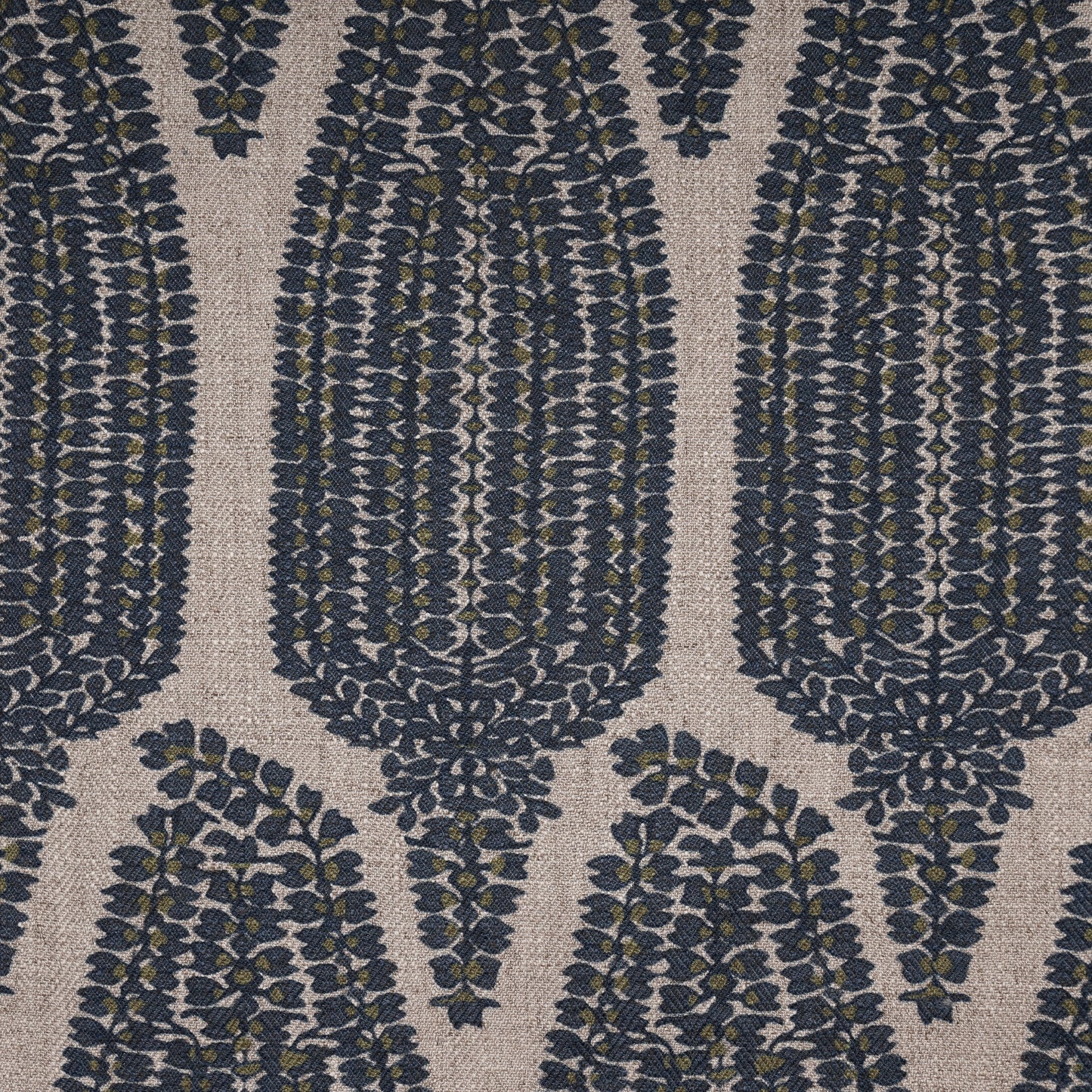 PAISLEY PRINTED FABRIC - BLUE & GREEN