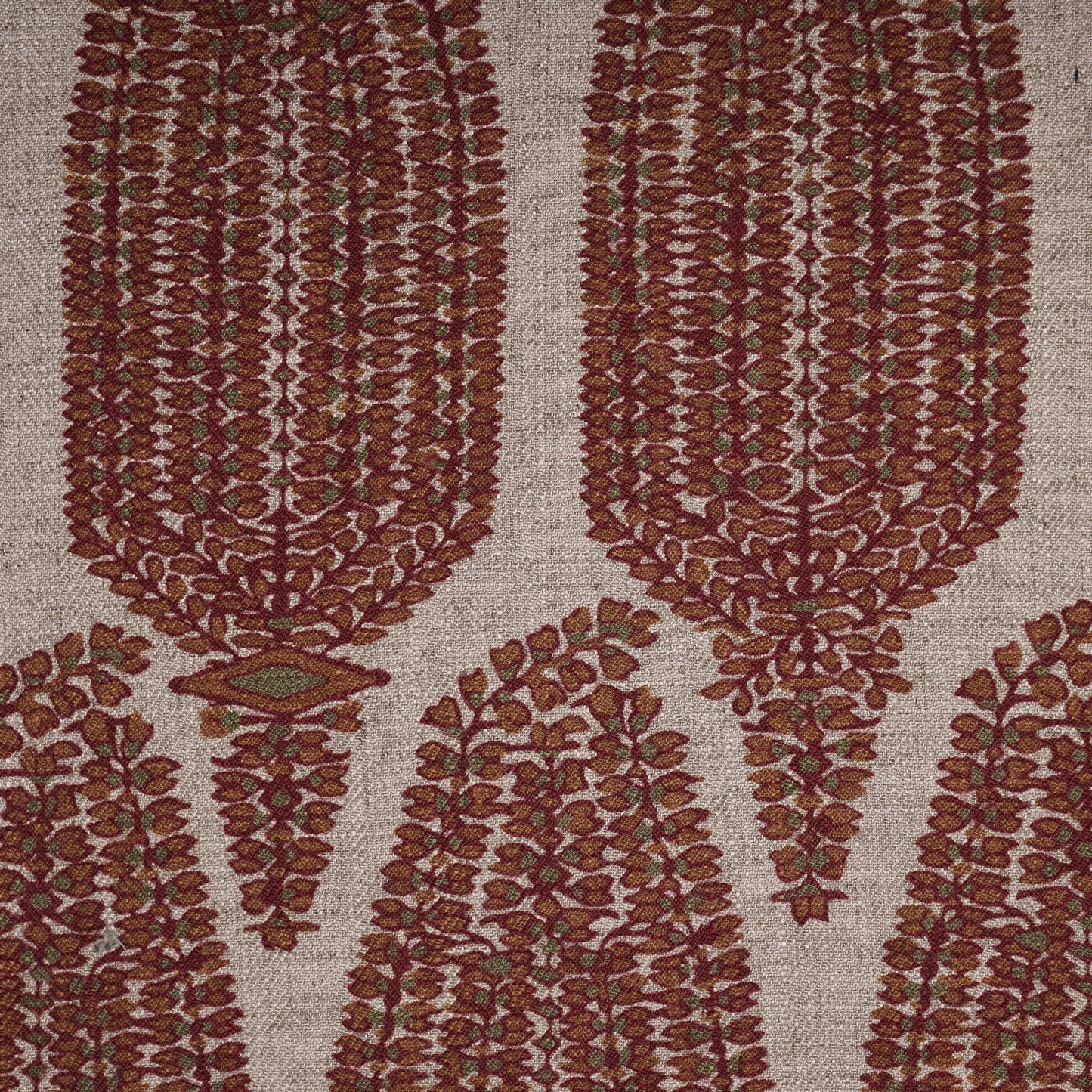 PAISLEY PRINTED FABRIC - MUSTARD & GREEN