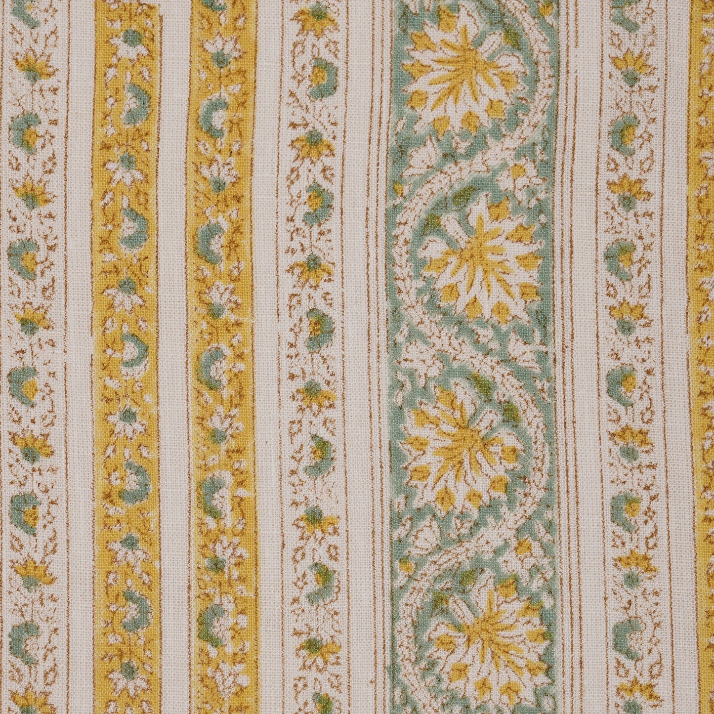 KASHMIR BORDER YELLOW/GREEN