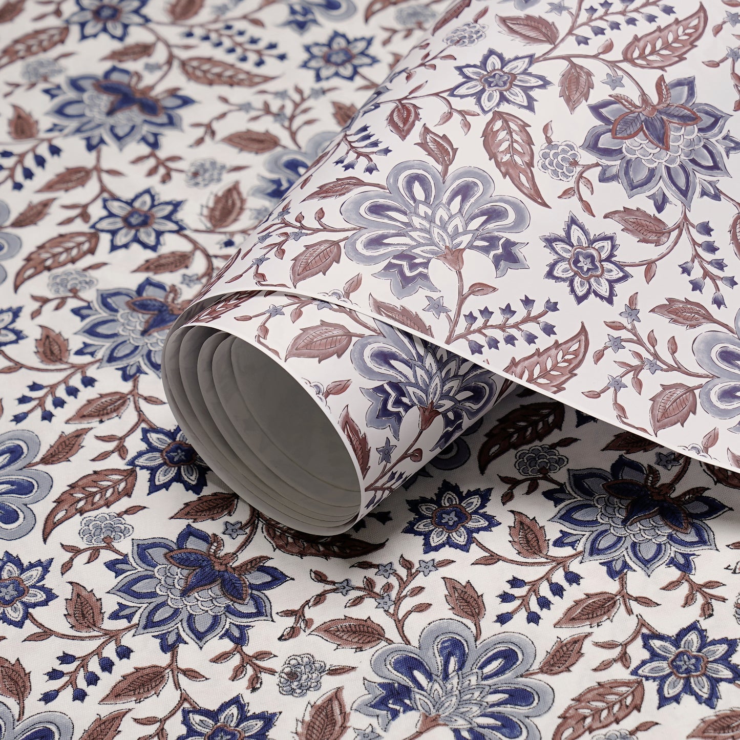 TRELLIS BLUE/BROWN