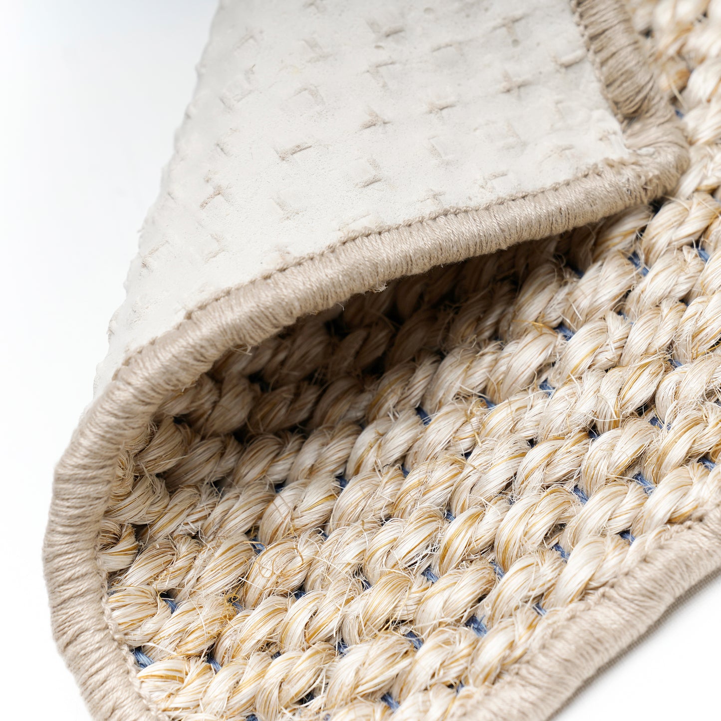 BLENDED WHITE & BLUE PANAMA RUG
