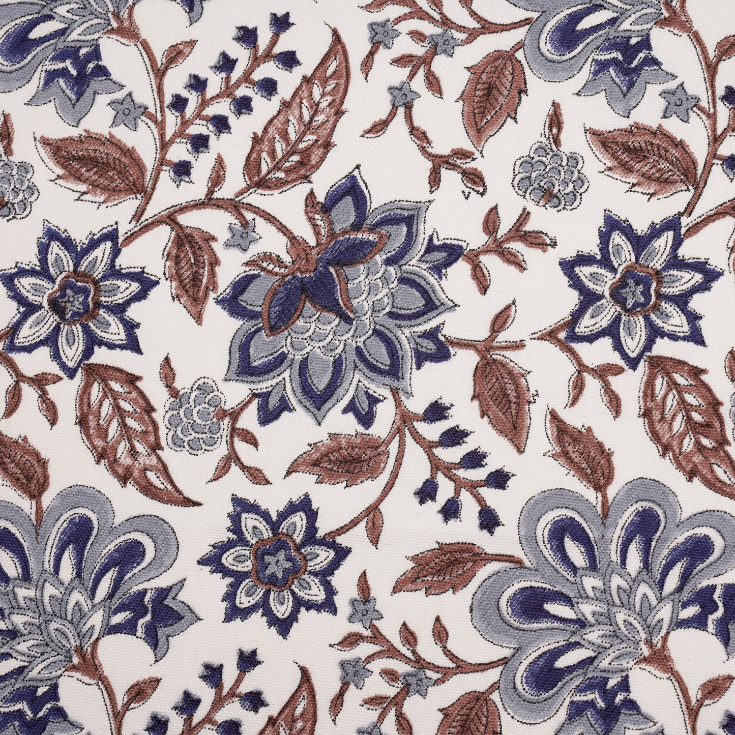 TRELLIS BLUE/BROWN