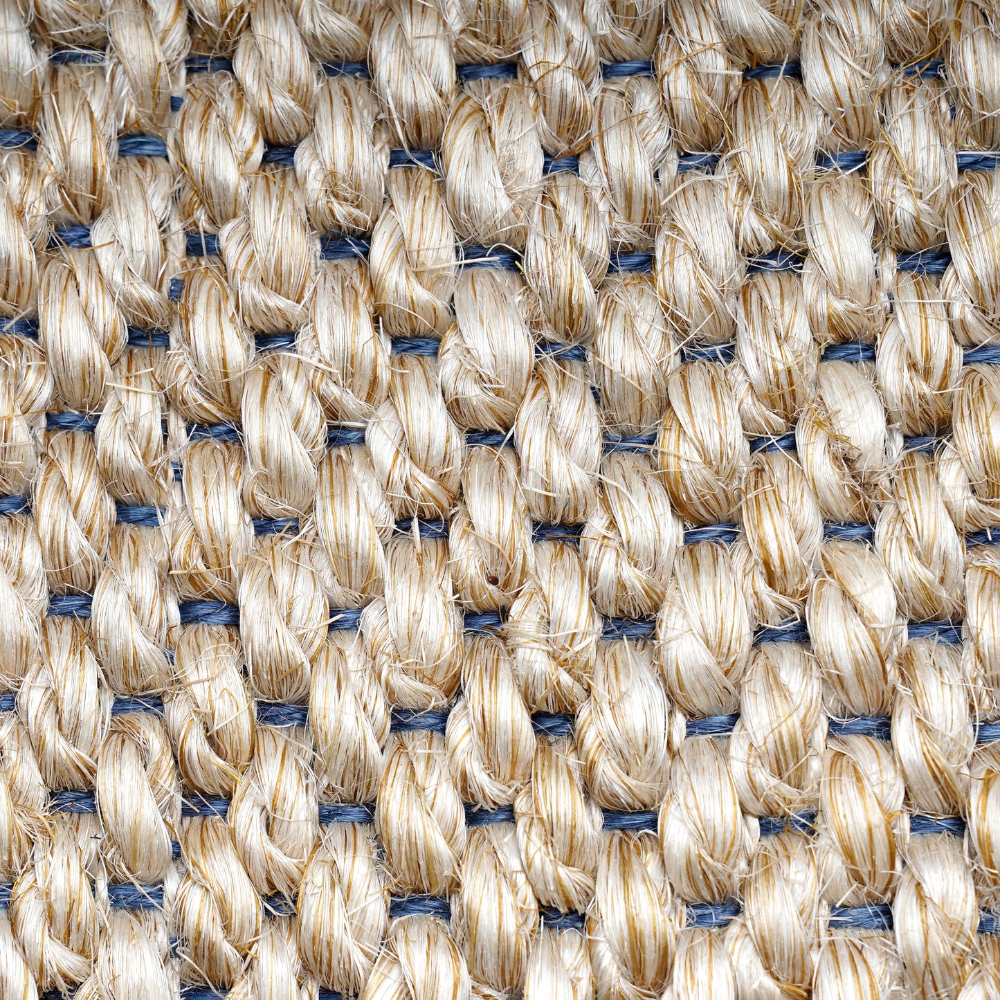 BLENDED WHITE & BLUE PANAMA RUG
