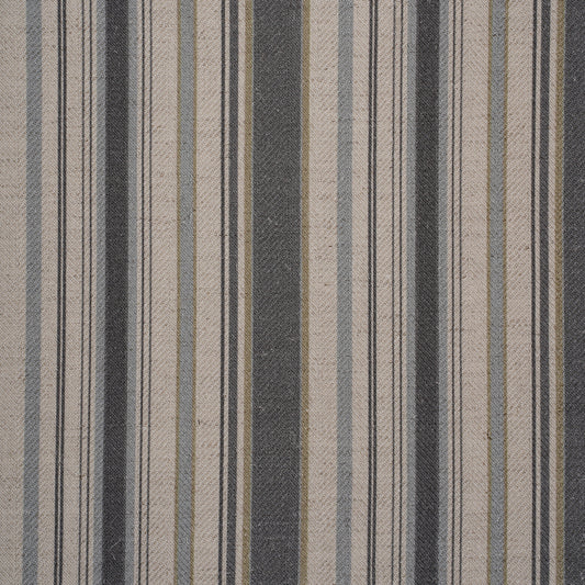 PRINTED STRIPE FABRIC - GREY